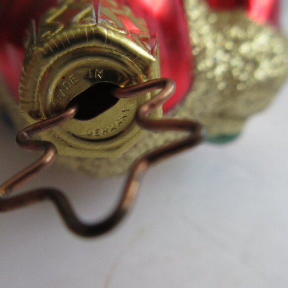 Inge Glas Christmas Ornament Yuletide Visitor Santa Signed Artist EM Merck 1997 - Picture 13 of 16